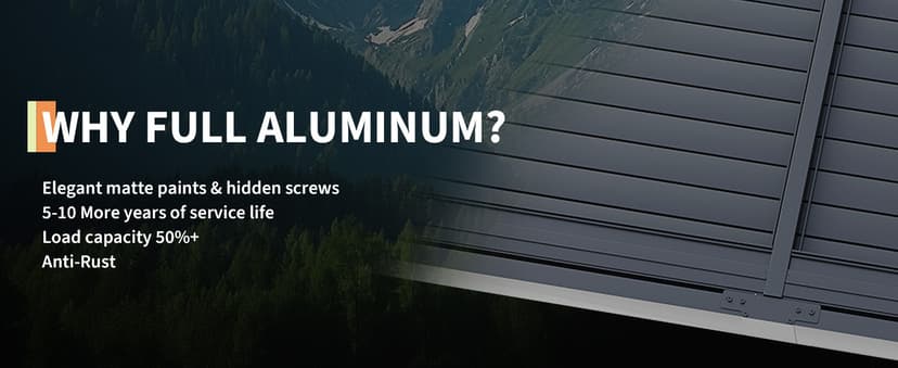 All-Aluminum Louvered Pergola 12' x 16', Outdoor Pergola with Adjustable Louvered Roof, Reinforced Aluminum Frame, Integrated Drainage System, Hardtop Gazebo for Patio, Deck, Gray