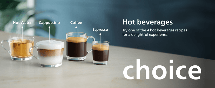 PHILIPS Series 2300 Fully Automatic Espresso Machine - 4 Hot Drinks, Fast Clean, 40% Quieter SilentBrew, Aquaclean Filter, Matte Black (EP2330/10)