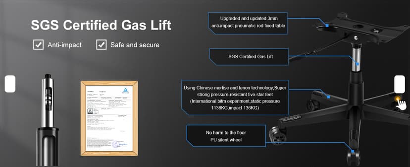 GTRACING Gaming Chair with Speakers Bluetooth Music Video Game Chair Audio Ergonomic Design Heavy Duty Office Computer Desk Chair (Black)