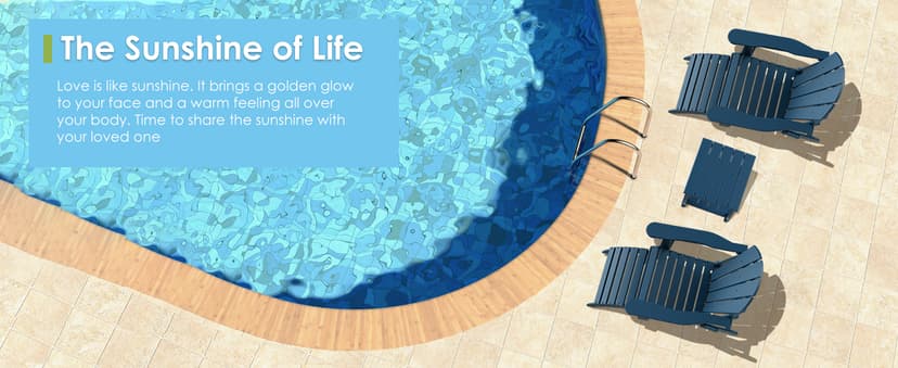 GREENVINES Folding-Adirondack-Chairs-Set-of-2 | HDPE Plastic | Fire Pit Chair | All Weather | Cup Holder | Blue | for Deck Backyard Patio Outdoor Garden