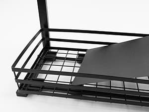 Under Sink Organizer, Pull Out Cabinet Organizers, Slide Sink Steel Shelf Cabinet Storage Shelves, Under Sink Storage for Kitchen Bathroom Cabinet (Black, 2 Pack)