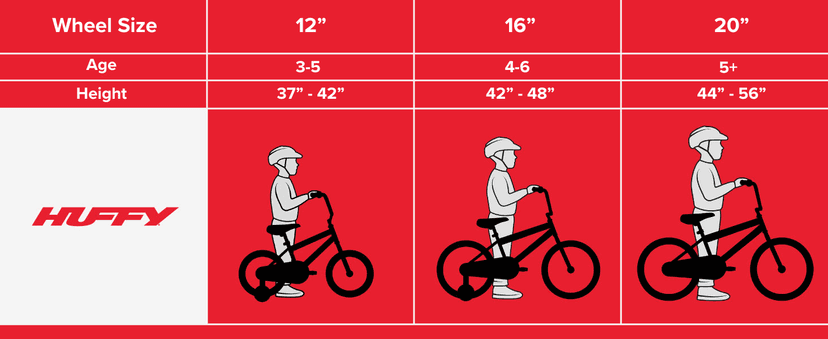 Huffy Disney and Marvel 12/16 Inch Boy's Bike for Kids, Multiple Color Options and Designs Available, Ideal for Ages 3+ Years Old, Removable Training Wheels, Adjustable Seat, Simple Coaster Brake