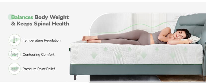 Novilla King Mattress in a Box, Memory Foam Mattress King Size 10 Inch, Medium Firm Mattress for Back Pain Relief and Support, Gel Infused, Ataraxia