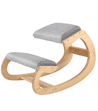 Predawn Ergonomic Kneeling Chair, Rocking Chair Stool, Knee Chair, Posture Chair for Home Office Meditation Wooden & Linen Cushion-Office Desk Chair for Back Neck Pain Relief & Improving (White Oak)