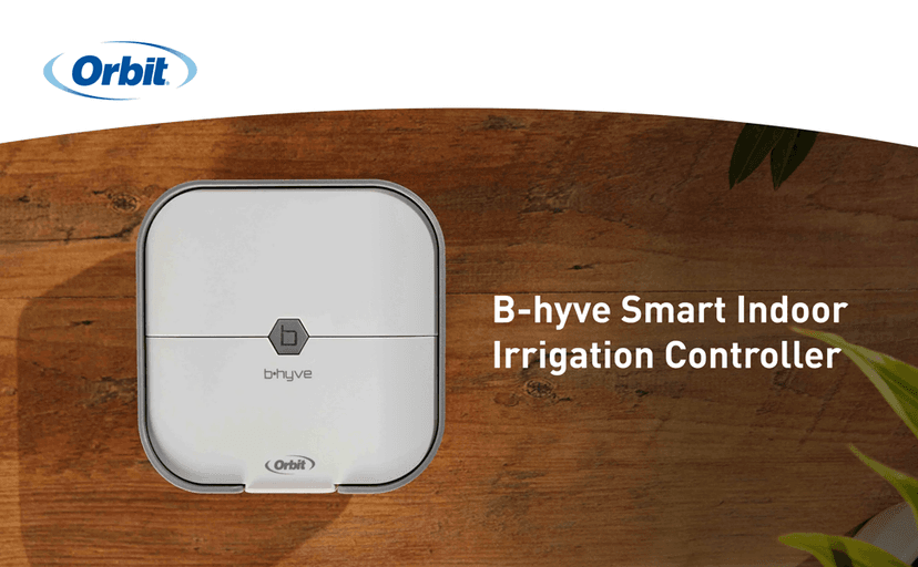 Orbit 57915 B-hyve 4-Zone Smart Sprinkler Controller, Gray