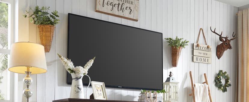 Farmhouse TV Stand for 80 Inch TVs, 38" Tall Entertainment Center w/Storage Cabinets and Sliding Barn Door, Media Console Cabinet w/Soundbar & Adjustable Shelves for Living Room, 69inch (White)