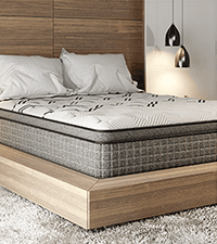 Loosh King Size 12" Extra Firm Mattress Moisture Wicking Fabric, Cool Sleep - Inner Spring System & High-Density Foam Layers for Support & Comfort - CertiPUR-US Certified, Bed in Box