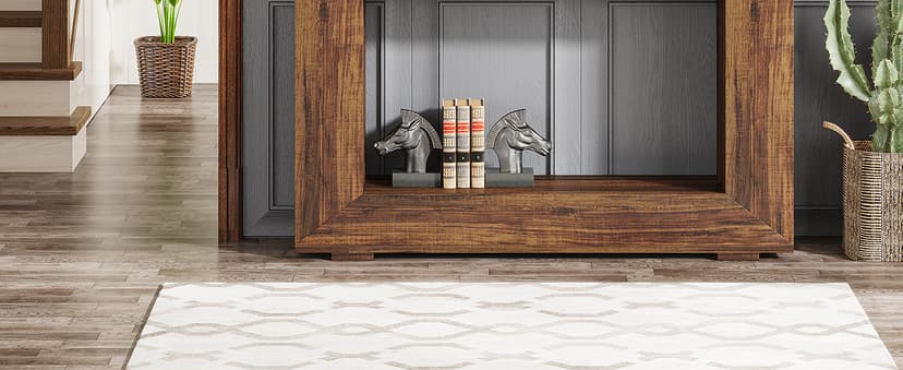 Tribesigns Farmhouse Console Table, 47 Inches Entryway Console Table with Storage, Industrial Hallway Accent Table for Living Room, Entrance