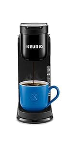 Keurig K-Slim Single Serve K-Cup Pod Coffee Maker, Multistream Technology, 3 Brew Sizes, Slim and Sleek Design, 46oz Removable Reservoir, White