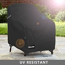 Swivel Patio Chair Covers 2 Pack,Waterproof Heavy Duty Outdoor Chair Covers,Patio Swivel Chair Covers for Outdoor Furniture (30 W x 34 D x 38.5 H inches)Black.