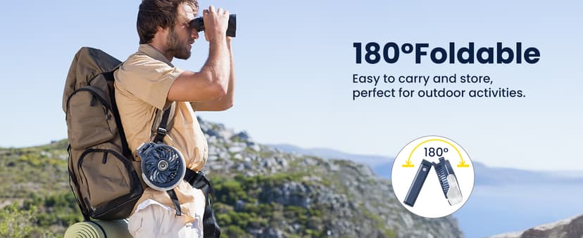 HandFan Upgraded Portable Handheld Misting Fan, Rechargeable Personal Mister Fan, Spray Water Mist Fans, Foldable Mini Cooling Hand Fans for Summer Beach Travel Concerts, Gifts for Women(Royal Blue)