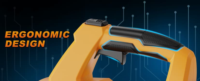 EWORK Cordless Leaf Blower 21V Electric Leaf Blower with (2) 3.0Ah Batteries and Fast Charger, Variable Speed, Turbo Mode, Battery Powered Handheld Leaf Blowers for Lawn Care and Clearance Yard Leaves