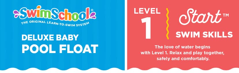 SwimSchool Infant Baby Pool Floats, Free Swimming, Super Buoyant – Ages 6-24 Months – Multiple Colors/Styles – Adjustable Canopies and Seats, Splash & Play Baby Floaties