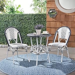 SAFAVIEH Outdoor Collection Owen Natural Teak Solid Wood/Taupe Cushion 3-Seater Sofa