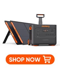 Jackery Solar Generator 3000 PRO 400W, 3024Wh Power Station with 2x200W Solar Panels, Fast Charging in 2.4 Hours, Intelligent BMS, 2xPD 100W Ports for RV Outdoor Camping & Power Outages Black, Orange