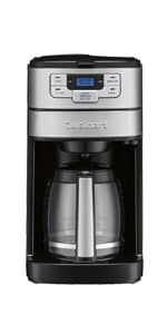 Cuisinart 10 Cup Coffee Maker with Grinder, Automatic Grind & Brew, Black/Silver, DGB-450NAS
