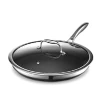 HexClad Hybrid Nonstick 12-Inch Wok, Stay-Cool Handle, Dishwasher-Friendly, Oven-Safe Up to 900°F, Induction Ready, Compatible with All Cooktops