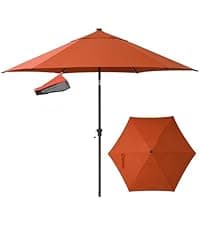 CROWN SHADES Canopy Tent, 10 x 10 Foot Portable Pop Up Outdoor Shelter with Pocket Sidewall, Push Center Lock, UV Protection, and Carry Bag, Navy Blue