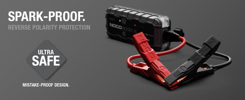 NOCO Boost GB50: 1500A UltraSafe Jump Starter – 12V Lithium Battery Booster Pack, Portable Jump Box, Power Bank & Jumper Cables - For 6.0L Gas and 3.0L Diesel Engines