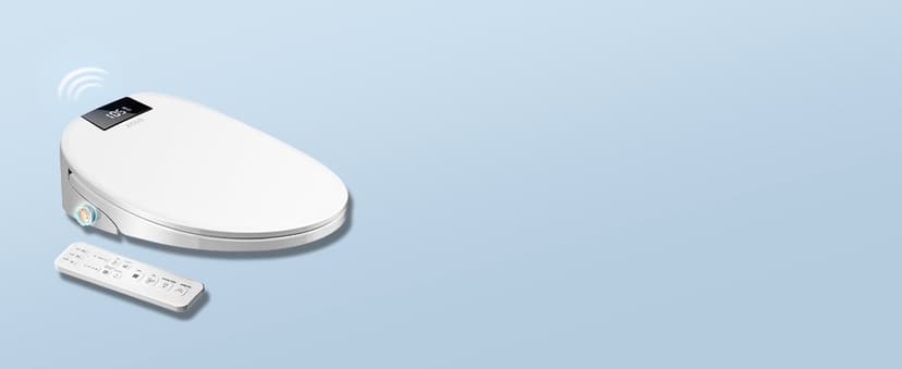 Upgrade Smart Bidet Toilet Seat Elongated, Electronic Heated Bidet with Adjustable Warm Air Dryer, Unlimited Warm Water, Night Light, Slow Closed Toilet Seat & Lid, Remote Control