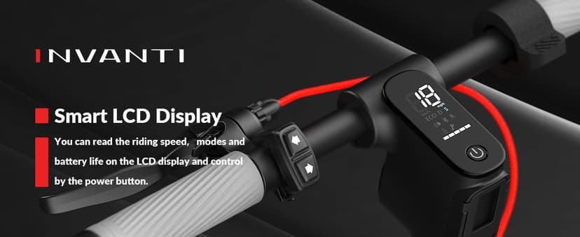 E30 Electric Scooter with Smart APP, 19.9 Miles Range & 18 MPH, 350W Motor, 8.5" Solid Tires, Rear Suspension and Turn Signals, Foldable Electric Scooter for Adults and Teens