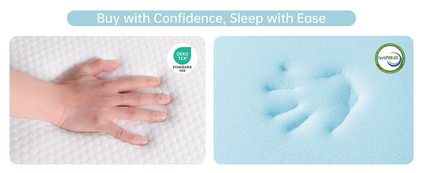 TeQsli Crib Mattress, Dual-Sided Memory Foam Toddler Mattress with Breathable Washable Cover, Standard Size Baby Mattresses for Crib: 52 x 27.6 x 6 Inch