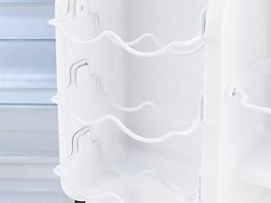 RecPro 4.4 Cu Ft RV Refrigerator | 12V Stainless Steel Fridge with Freezer | Frost-Free, Adjustable Shelves, Built-In Lock, Reversible Door | Off-Grid Ready Camper Fridge with Can Holder