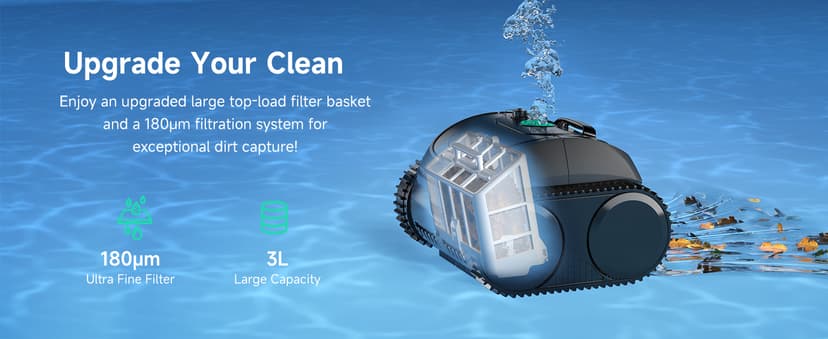 (2025 Upgrade) WYBOT C1 Pool Robot Vacuum for Inground Pools, 4-in-1 Cordless Robotic Pool Cleaner Lasts 150min, Triple-Motor up to 1,614 Sq.ft, Smart APP Support, Auto Wall & Waterline Cleaning