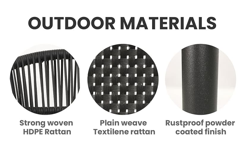 4 Pcs Stackable Patio Dining Chairs, Aluminum Rattan Outdoor Dining Chair with Arms, Woven Rope Garden Armchair Metal No Assembly for Bistro Balcony Porch Deck Yard Cafe Restaurant, Black