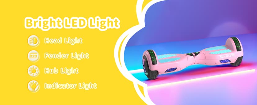 Scooter, Bluetooth & Corlorful LED Lights, Gifts for Kids & Adults & Girls & Boys, for All Ages