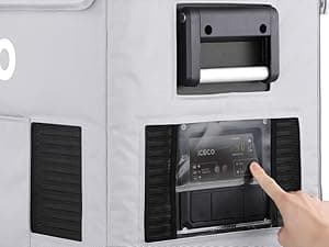 ICECO VL75ProD Portable Refrigerator, 12v Dual Zone Fridge Freezer with SECOP, 0°F to 50°F, 79Qt 12V Portable Freezer with Reversible Lid, Car Fridge portable AC/DC For Car, Camping |with Cover