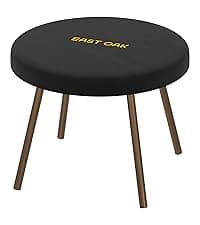 EAST OAK Life Chatter Patio Furniture Set 5 Pieces, Outdoor Furniture 5-Seat Sofa with Two Round Coffee Table, Waterproof Thick Cushion Deep Seating for Porch, Balcony, Chestnut Brown & Creamy Apricot