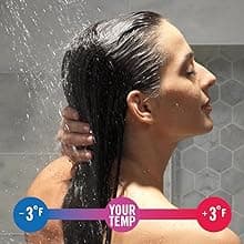 Delta Modern 14 Series Square Rain Shower System Faucet Set, Rainfall Brushed Gold Shower Head and Handle Set, Valve Trim Kit, 10 Inch, Champagne Bronze 342701-CZ