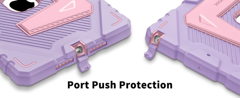 Fintie Case for iPad 9th Generation (2021) / 8th Generation (2020) / 7th Gen (2019) 10.2 Inch, Fully-Body Rugged Heavy Duty Shockproof Protective Case with Built-in Kickstand for Kids, Purple