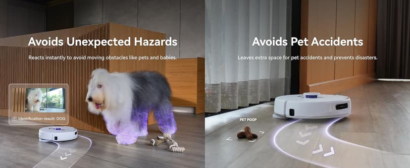 NARWAL Freo Z Ultra Robot Vacuum and Mop Combo, Dual RGB Cameras and Chips, AI Avoidance, 12000Pa Suction, Real-Time Decisions, Adaptive Hot-Water Self Wash & Self Emptying, Pet Hair, Quiet, Grey