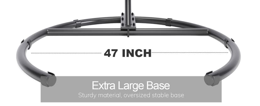 Oversized Hanging Egg Chair Outdoor Indoor, Wicker Swing Egg Chair with Stand 400lbs Capacity for Bedroom, Patio, Garden and Balcony (Beige-nest, Oversize)