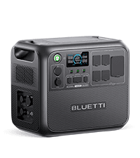 BLUETTI Solar Generator AC180, 1152Wh LiFePO4 Battery Backup w/ 4 1800W (2700W peak) AC Outlets, 0-80% in 45Min, for Camping, Off-grid, Power Outage