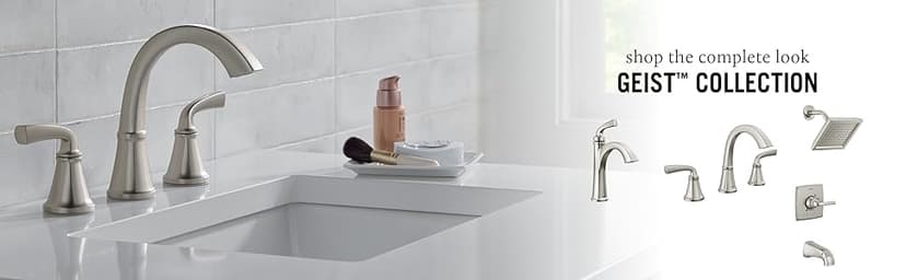 Delta 35864LF-SP Geist Bathroom Faucet, SpotShield Brushed Nickel