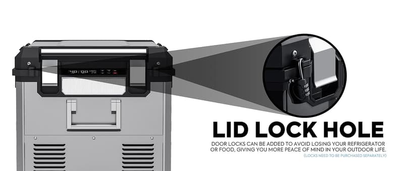 ICECO APL55 Dual Zone Portable Refrigerator Bluetooth Controlled, 55 Liter 12v refrigerator with SECOP Compressor, DC 12/24V, AC 110-240V, for Truck, Car and Home, -4℉~68℉(Silver)