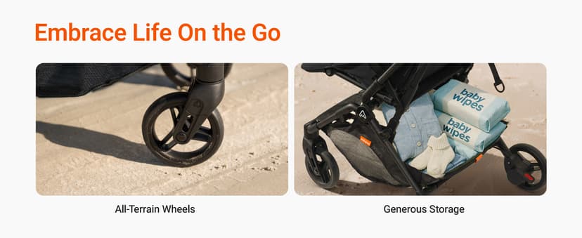 Lightweight Baby Travel Stroller with Carbor Fiber Frame, Compact & Airplane-Friendly, One-Handed Folding Design, 11.6 lbs, Perfect for Toddlers, Jet