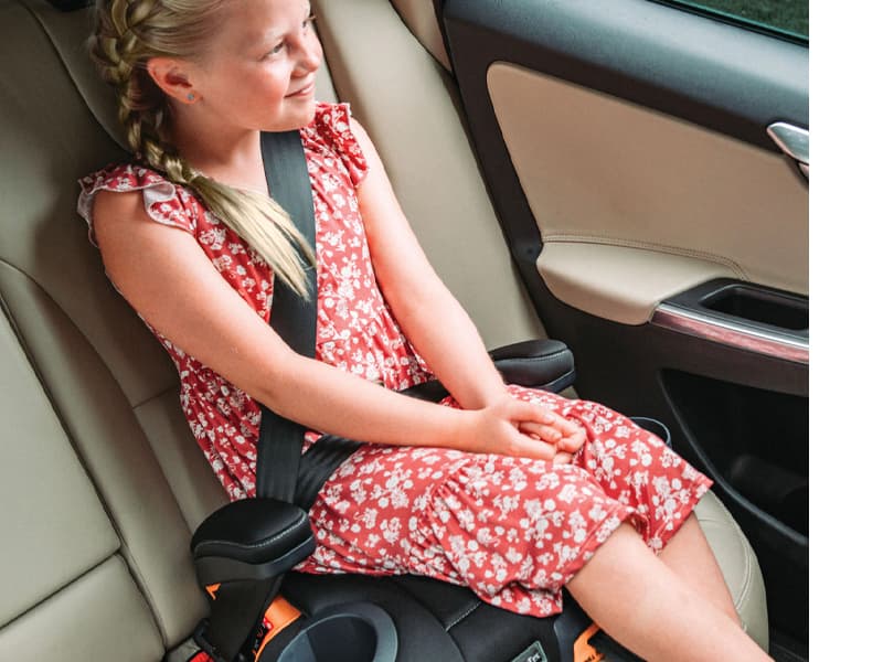 Chicco KidFit ClearTex Plus 2-in-1 Belt-Positioning Booster Car Seat, Backless and High Back Booster Seat, for Children Aged 4 Years and up and 40-100 lbs. | Drift/Grey