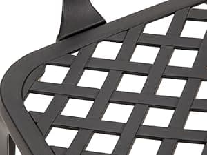 NUU GARDEN Patio Bistro Sets 3 Piece Cast Aluminum Bistro Table and Chairs Set with Umbrella Hole Bistro Set of 2 for Patio Backyard, Black