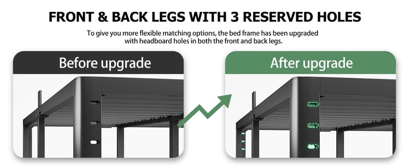 NKZ 14 Inch King Bed Frame, Sturdy Metal Platform with Round Corner Legs, 3,500 lbs Heavy Duty Steel Slat Support, Easy Assembly, Noise Free, No Box Spring Needed