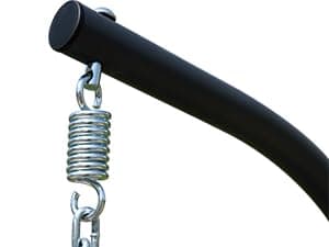 HWB Hanging Egg Chair with Stand, Patio Wicker Hammock Egg Swing Chair with Cushion for Bedroom Garden Indoor Outdoor (Beige)