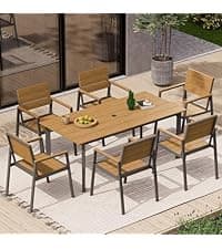 Louvered Pergola, 10 x 13 Aluminum Pergola, Outdoor Modern Design with Adjustable Roof and Hidden Drainage System, Durable for Gardens, Patios, Garden Yard, Deck (Dark Gray, 10x13)