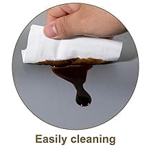 Kalawen Booster Seat for Kitchen Chair, Upgraded 2Pcs PU Washable Straps Safety Buckle Kids Toddler Booster Seat for Table