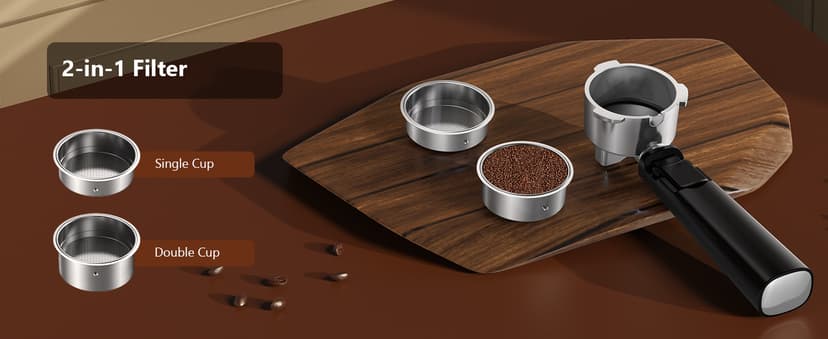 KEENSTAR 20Bar Espresso Machine with Rapid Cold Brew, Hot & Iced Coffee Machine, Espresso Maker with Milk Frother Steam Wand, Touch Screen with 40oz Water Tank for Latte, Cappuccino, Gift