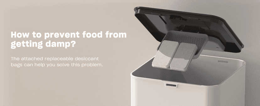 VOLUAS Automatic Cat Feeders - Timed Pet Feeder for Cats and Dogs with Dry Food Dispenser, Desiccant Bag, Programmable Portion Control, 4 Daily Meals, 10s Voice Recorder