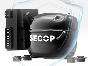 ICECO VL45 Portable Refrigerator with Battery, 47Qt/45L 12 Volt Refrigerator with SECOP, 0°-50°F 12v Fridge Freezer, 12/24VDC 110-240VAC, Electric Cooler for Car, RV, Camping| With 250Wh Battery