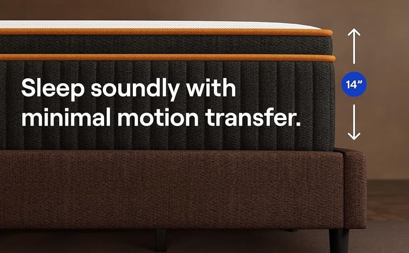 Nectar Premier Copper Hybrid King Mattress 14 Inch - Medium Firm Memory Foam - Steel Springs - Dual Action Cooling Technology - 365-Night Trial - Forever Warranty White